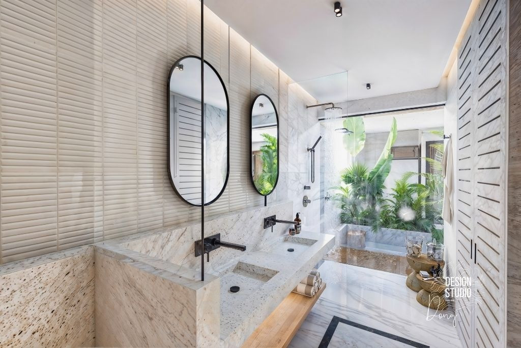 Luxury Koh Samui Sea View Villa Bathroom