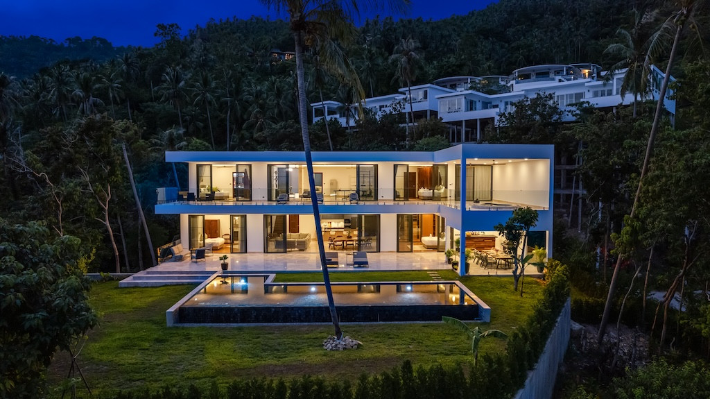 Luxury Koh Samui Villa Exterior Night