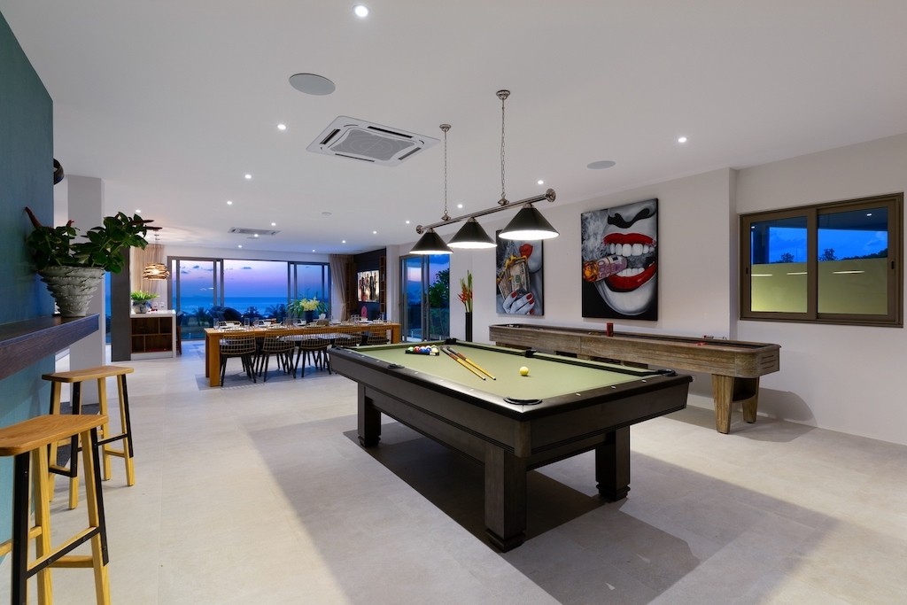 Luxury Plai Laem Villa For Sale Pool Table