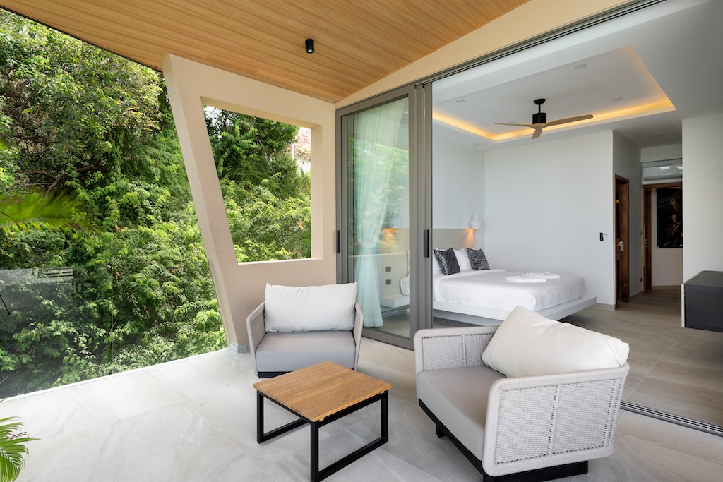 Luxury Property In Bophut Koh Samui Bedroom Balcony