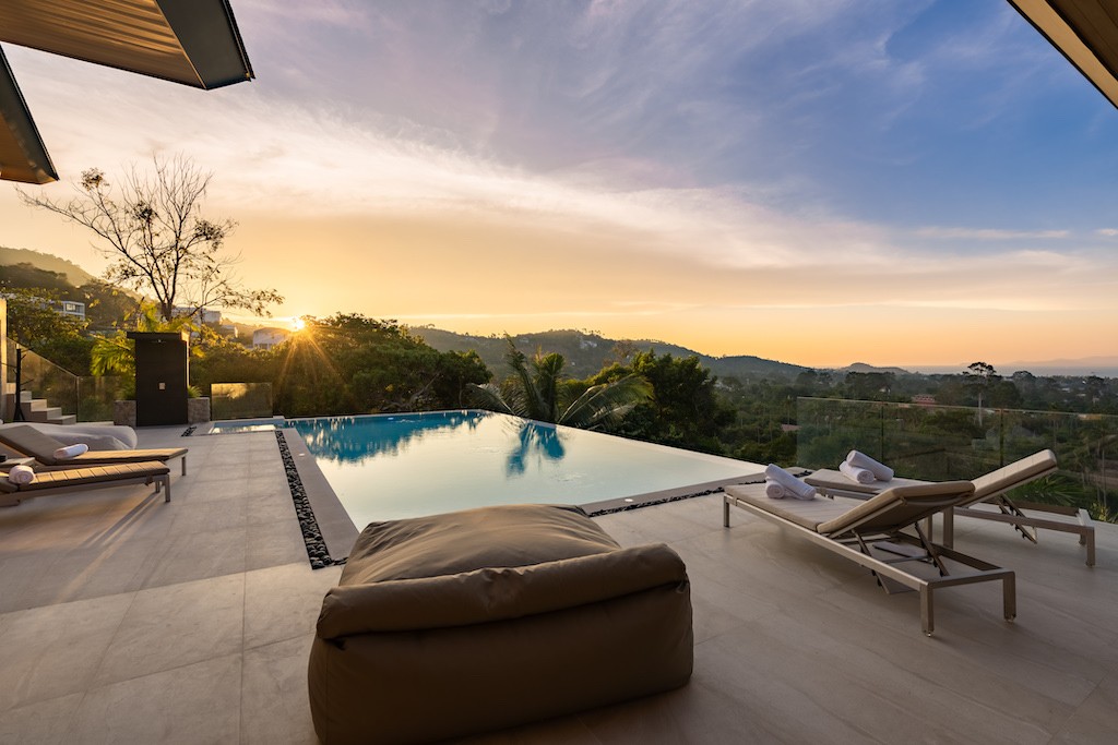 Luxury Property In Bophut Koh Samui Evening Sky