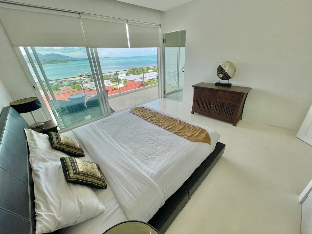 Luxury Sea View Apartment Koh Samui Master Bedroom