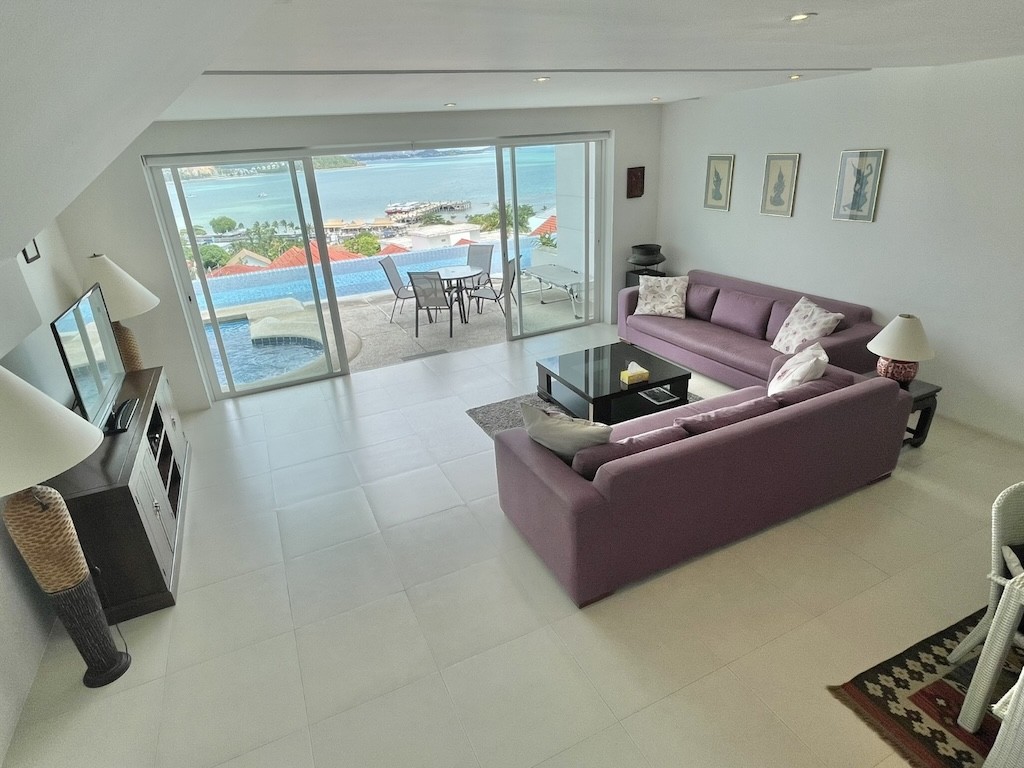 Luxury Sea View Apartment Koh Samui Lounge Area