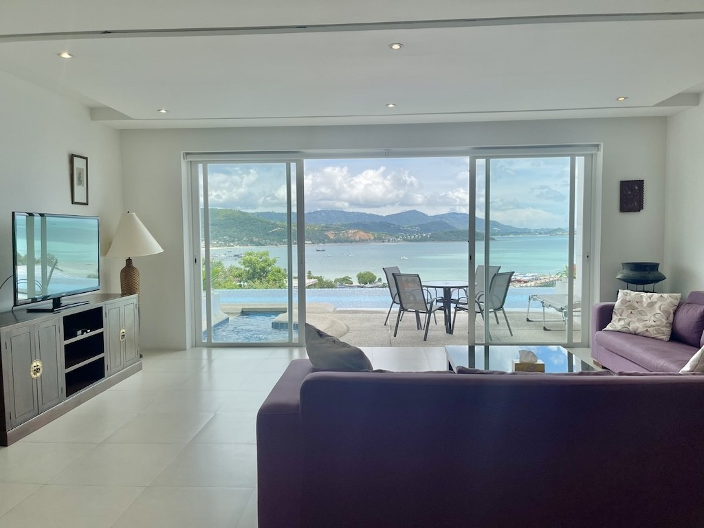 Luxury Sea View Apartment Koh Samui Lounge View