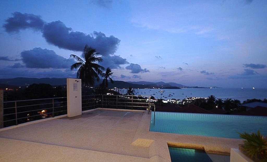 Luxury Sea View Apartment Koh Samui Night View