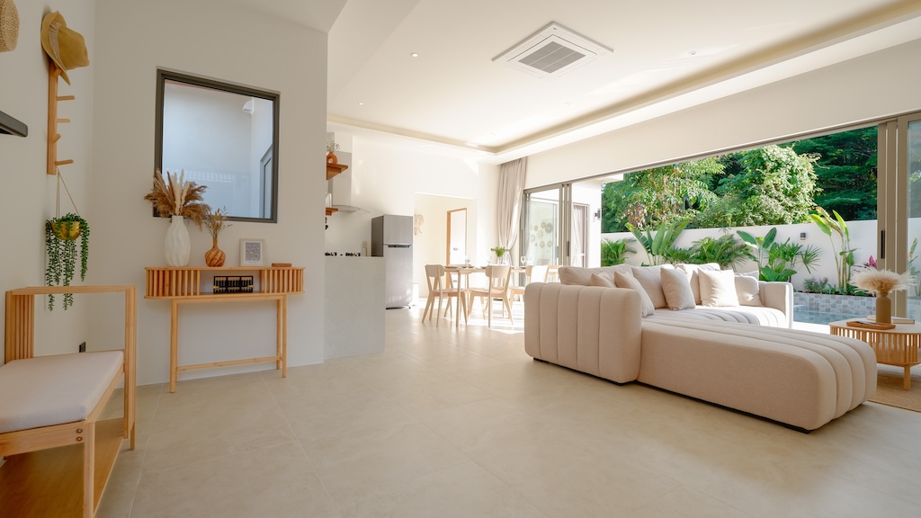Maenam 3-Bed Pool Villas Living Area