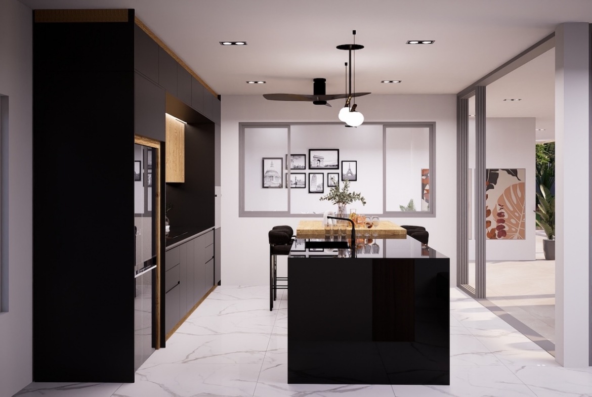 Maenam 3 Bedroom Villas Kitchen
