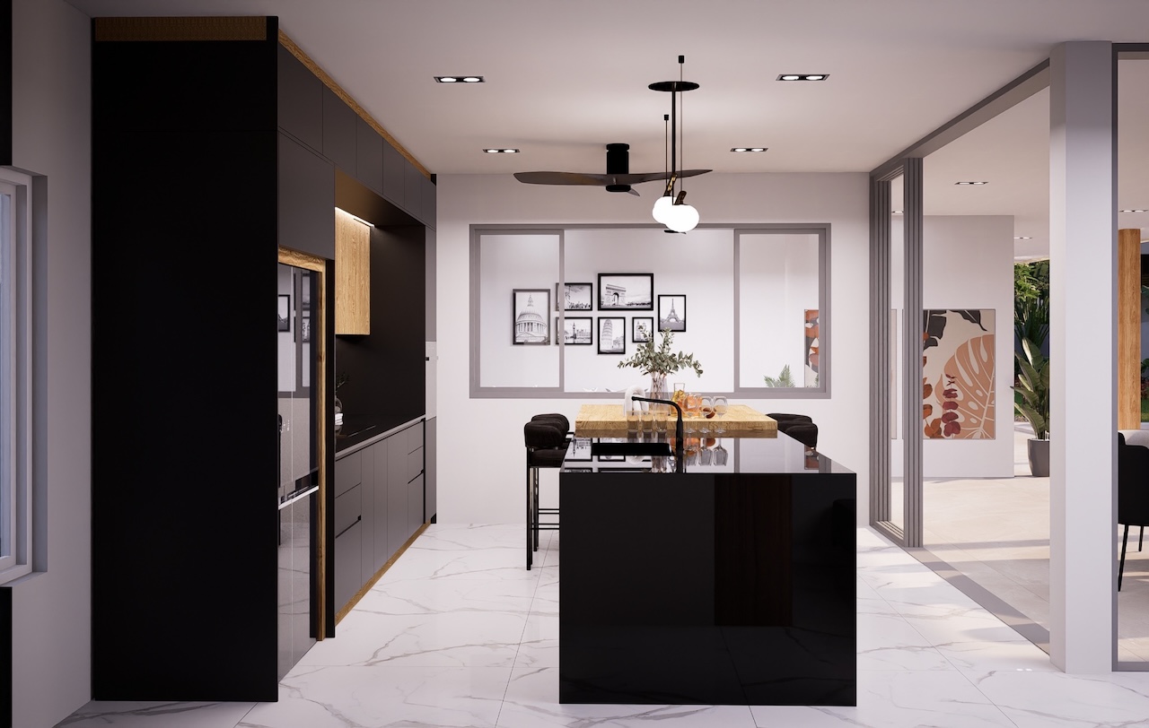 Maenam 3 Bedroom Villas Kitchen