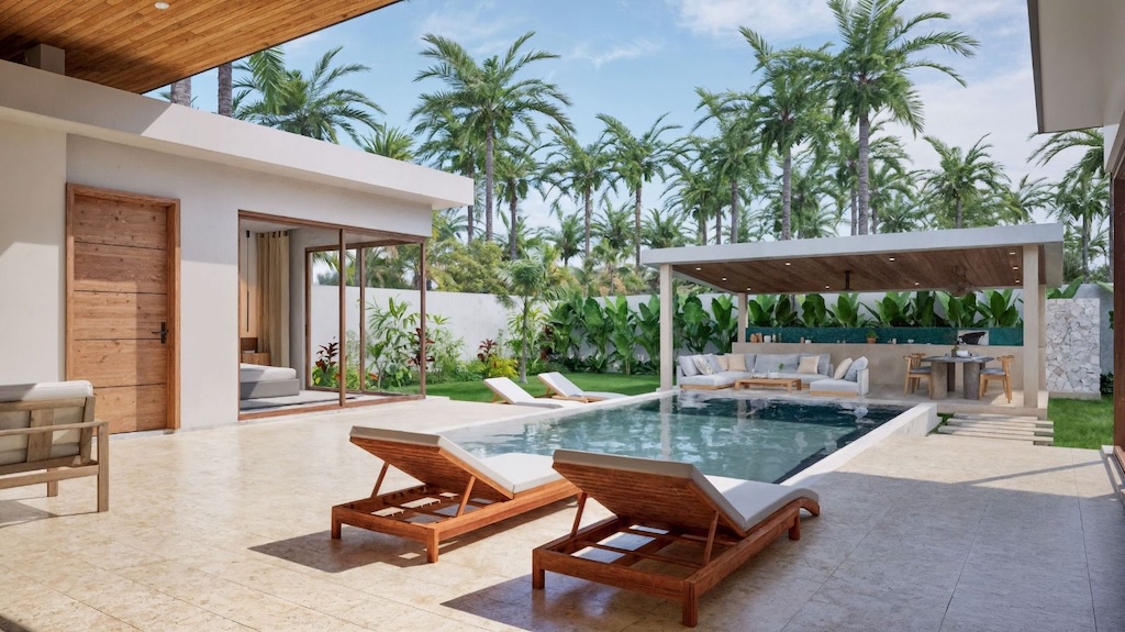Maenam Ko Samui villas Sun Loungers