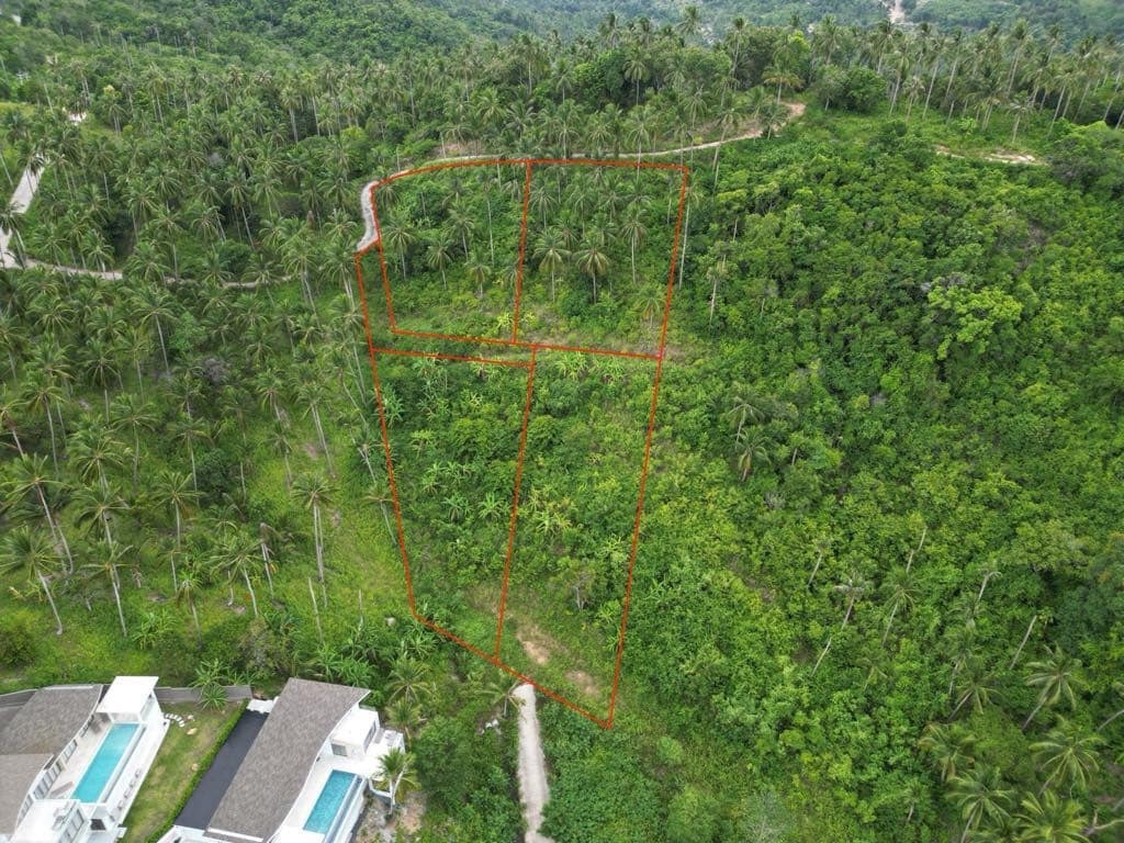 Maenam Sea And Mountain View Land For Sale Aerial