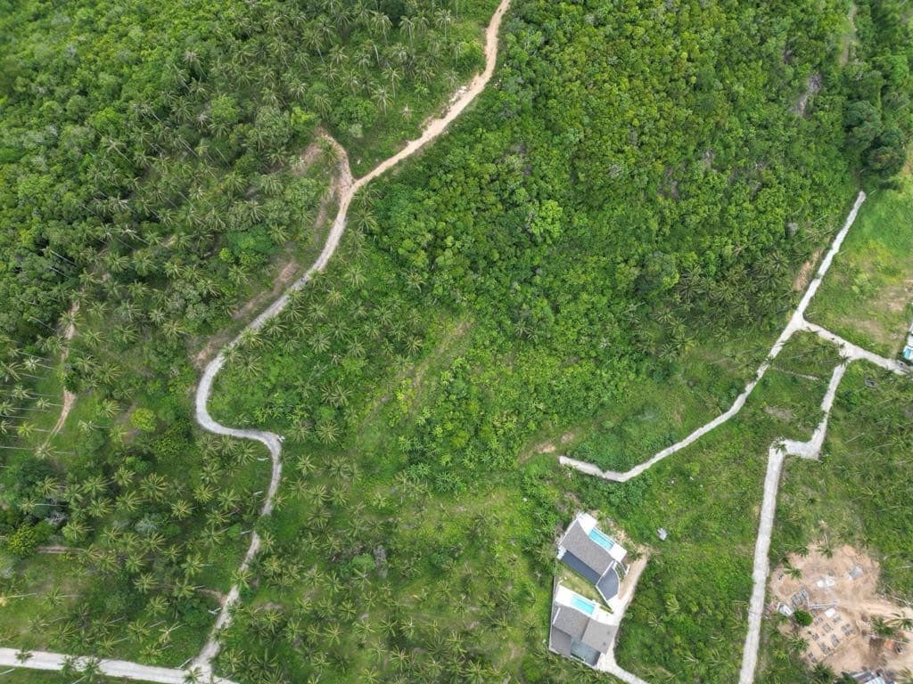 Maenam Sea and Mountain View Land For Sale Aerial