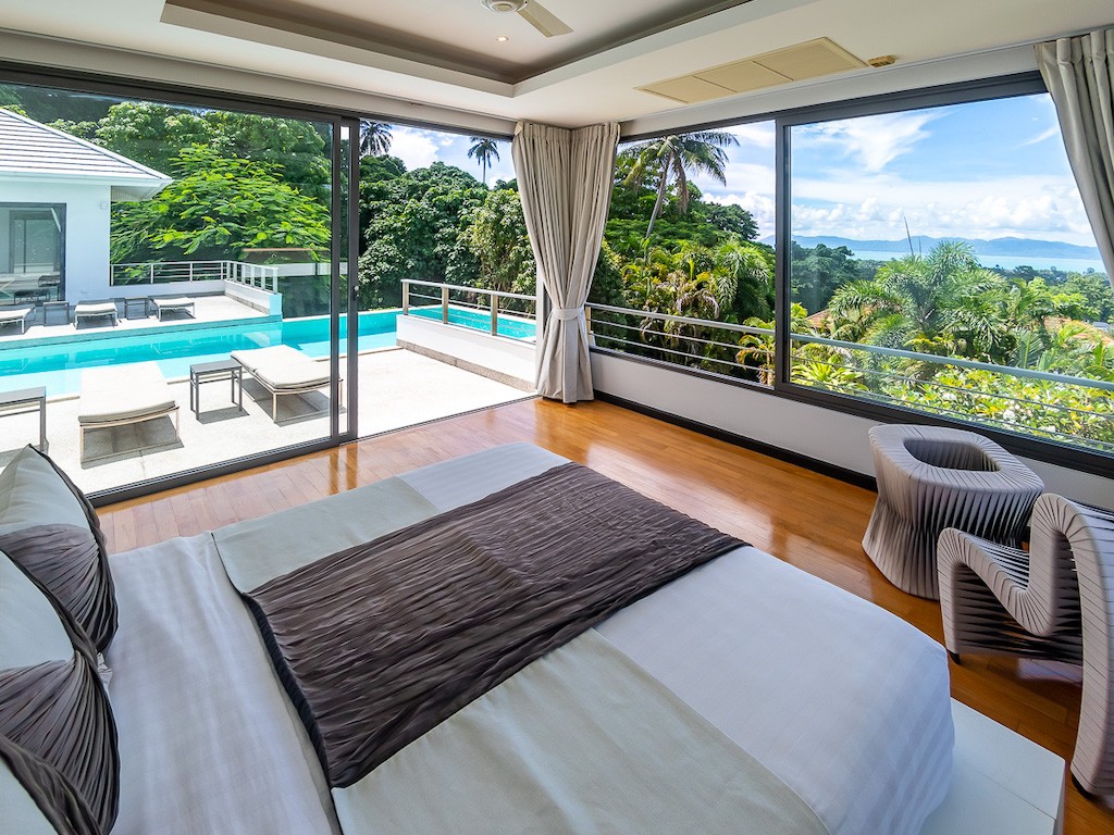Maenam Villa Koh Samui Bedroom View