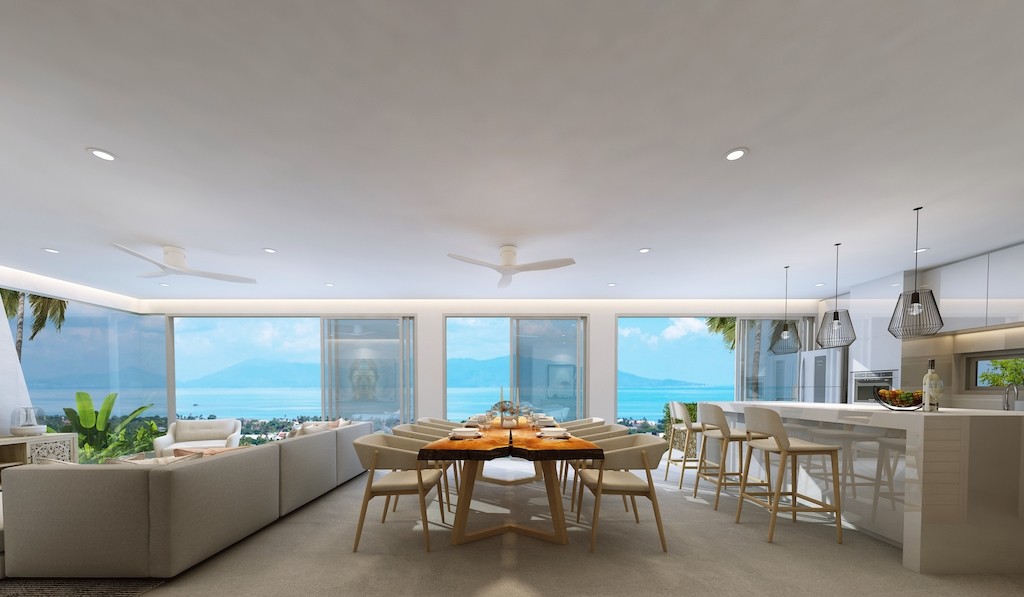 Maenam Villas For Sale Living Area