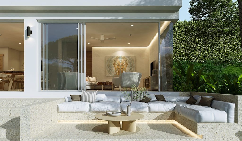 Maenam Villas For Sale Outdoor Seating