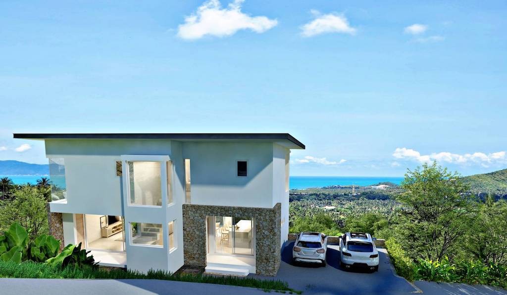 Maenam Villas For Sale Parking