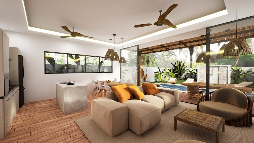Maenam Villas Ko Samui Living Area