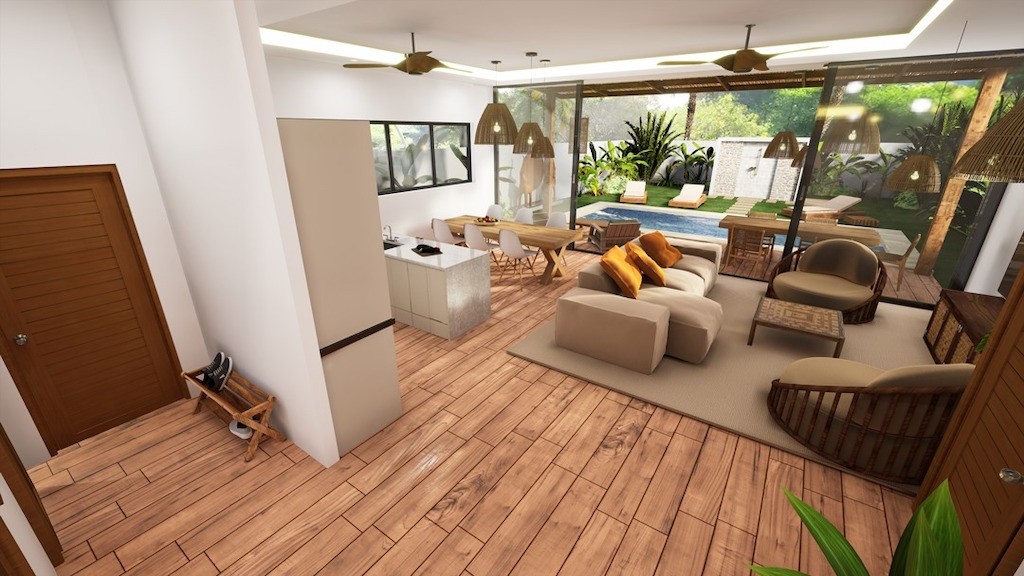 Maenam Villas Ko Samui Open Living