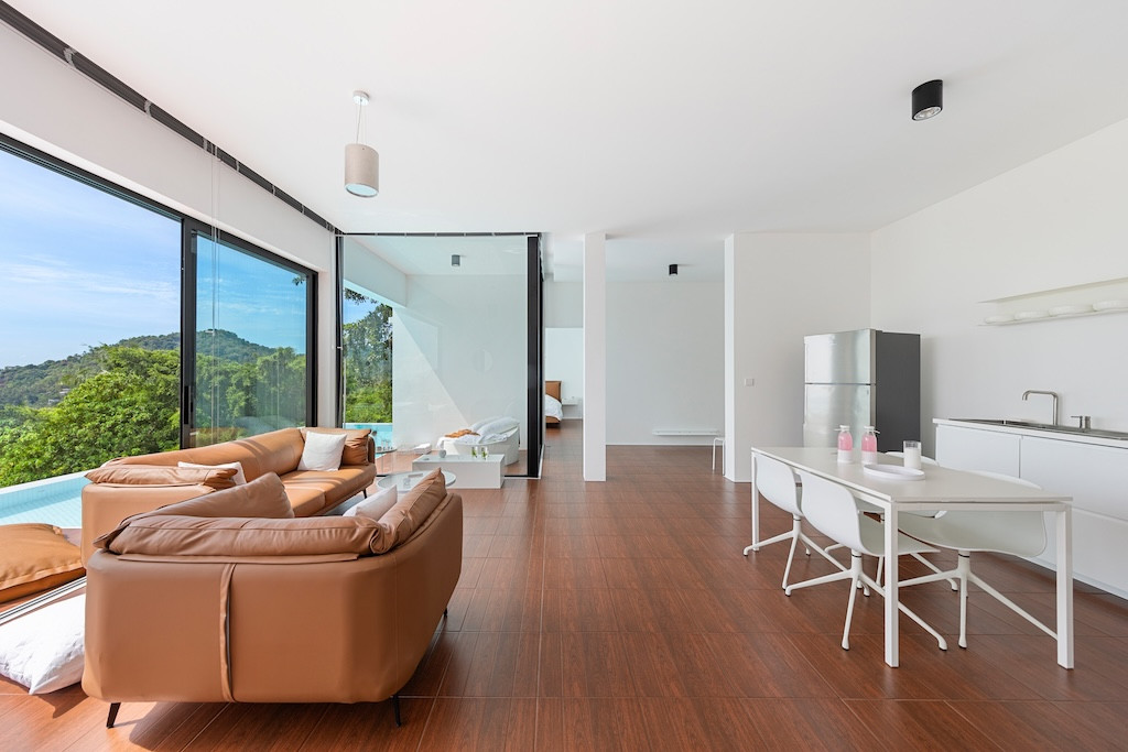Modern Chaweng Noi Sea View Villa Lounge