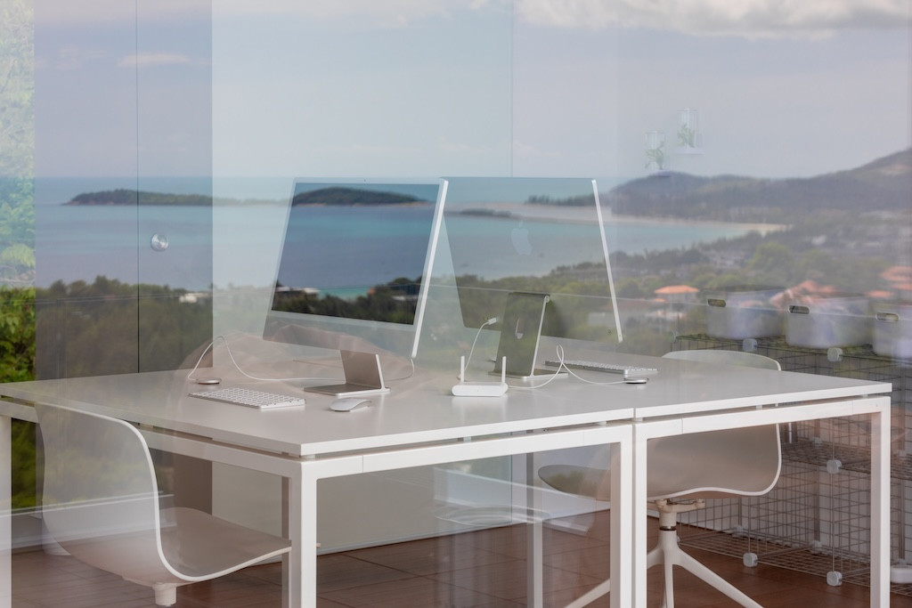 Modern Chaweng Noi Sea View Villa Office