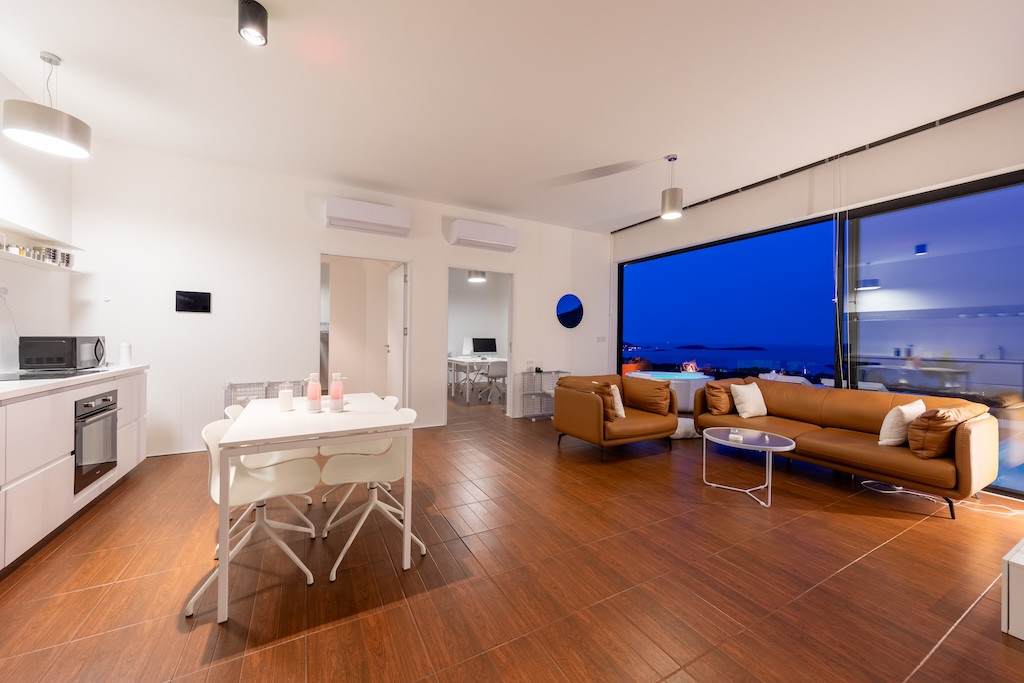 Modern Chaweng Noi Sea View Villa Interior Night