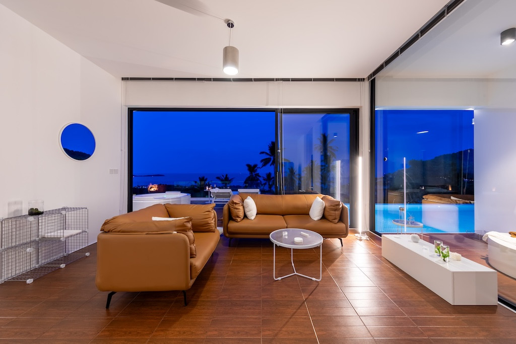 Modern Chaweng Noi Sea view Villa Lounge