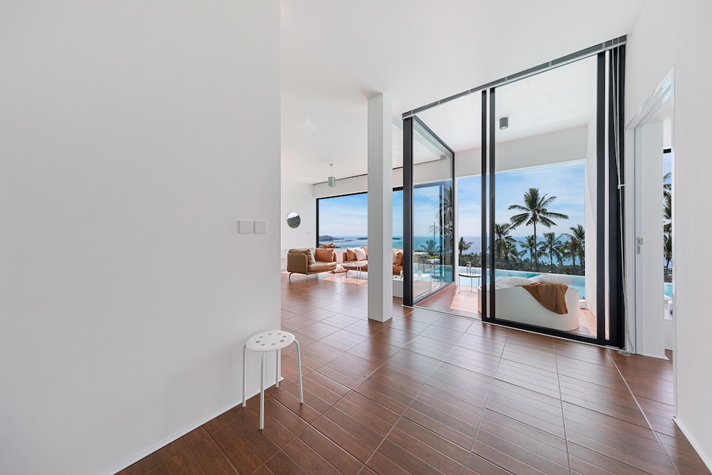 Modern Chaweng Noi Sea View Villa Entrance
