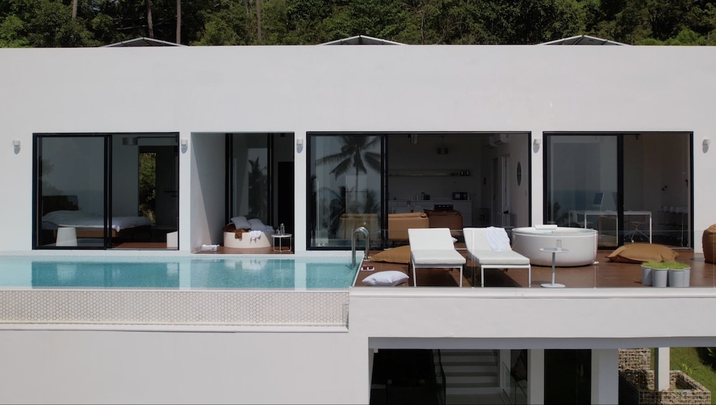 Modern Chaweng Noi Sea View Villa Exterior