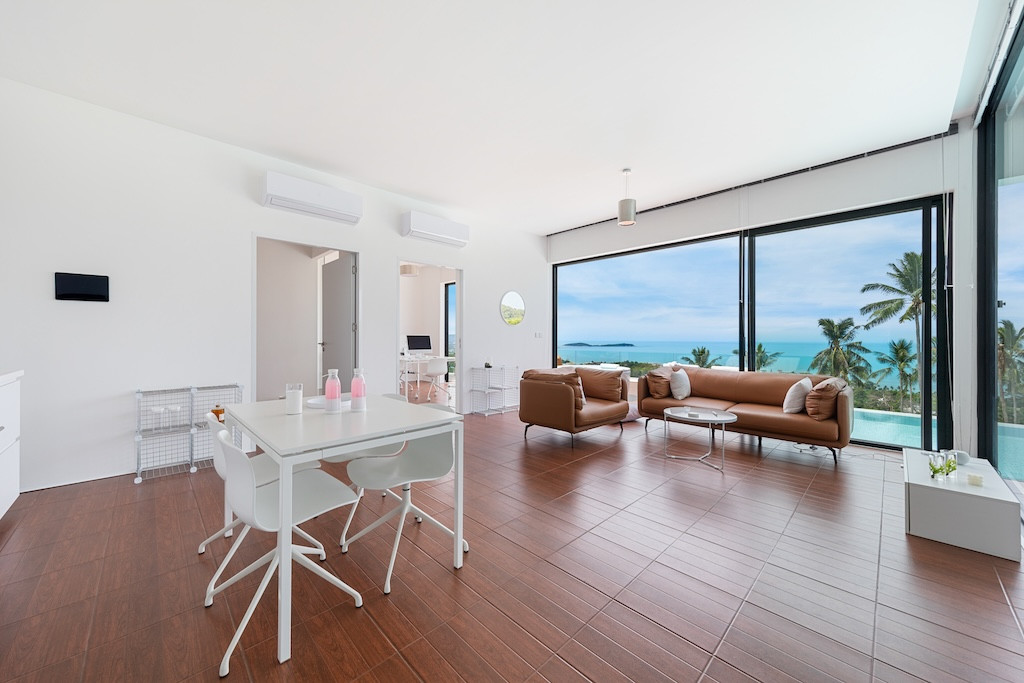 Modern Chaweng Noi Sea View Villa Lounge
