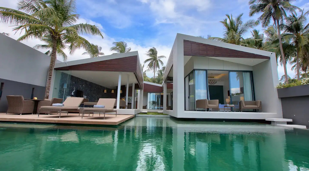 Modern Koh Samui Beachfront Property Exterior