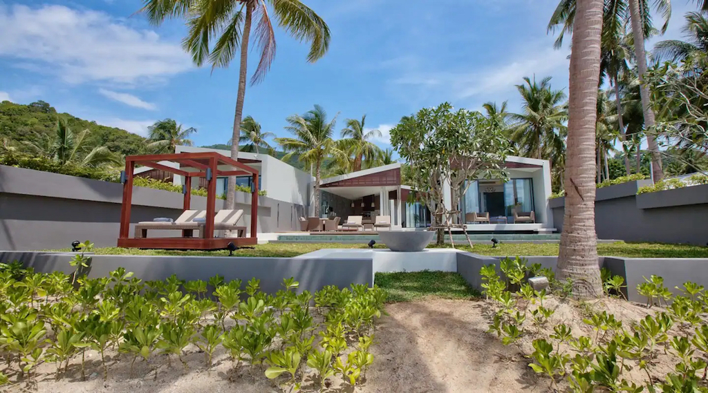 Modern Koh Samui Beachfront Property Exterior