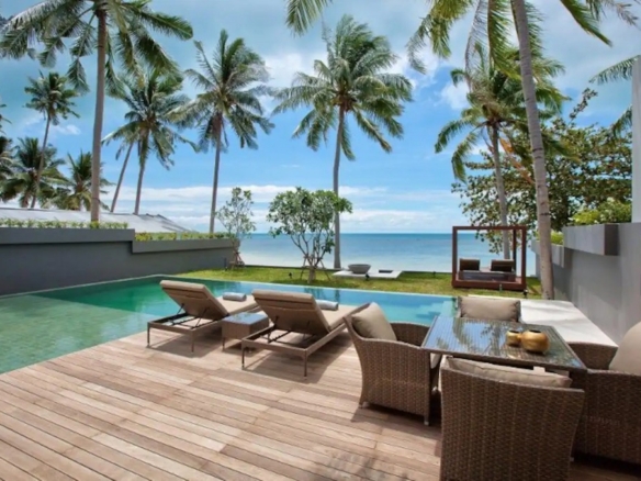 Modern Koh Samui Beachfront Property Sun Terrace
