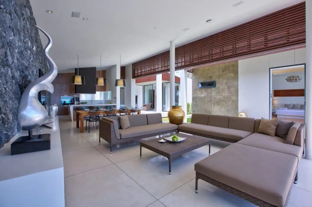 Modern Koh Samui Beachfront Property Living Area