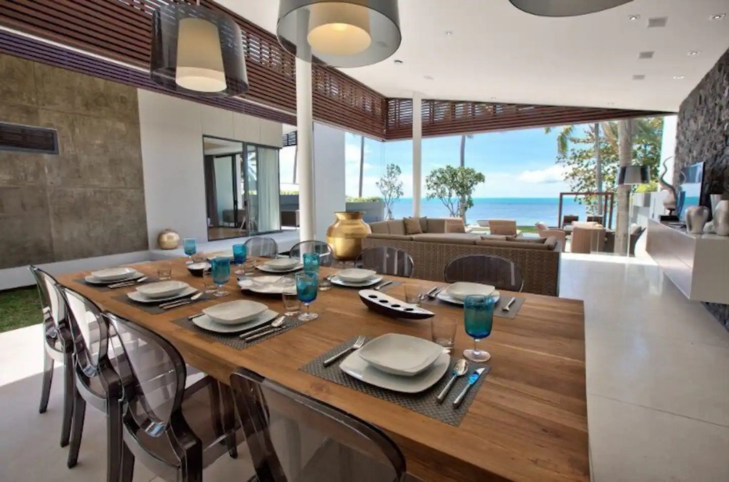 Modern Koh Samui Beachfront Property Dining