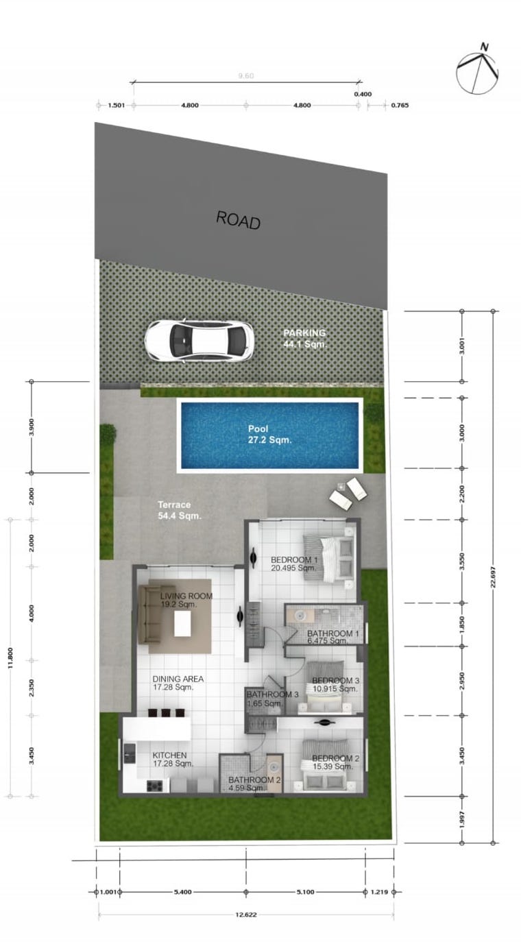 New Bangrak Pool Villa New Bangrak Pool Villa Floor Plan