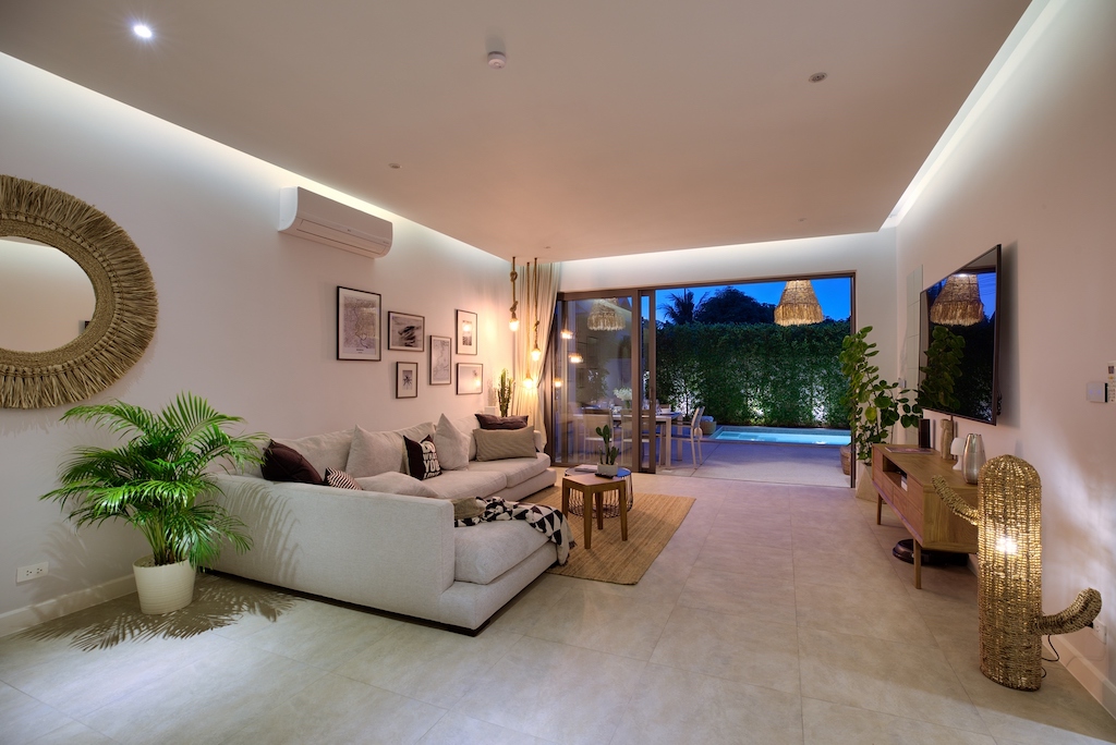 Living Area At Night