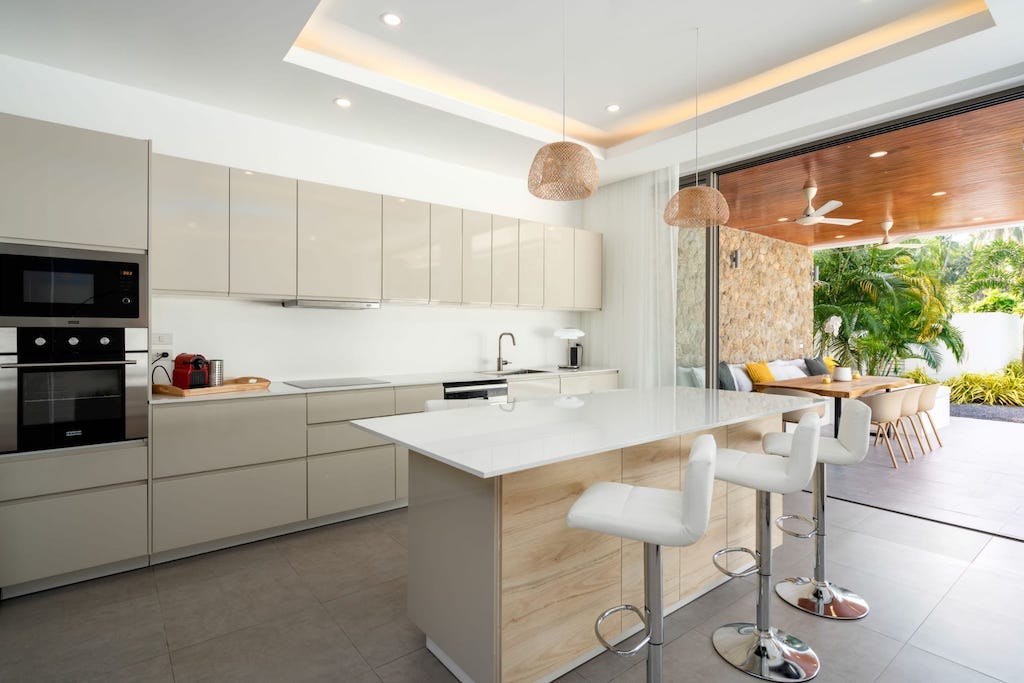 Newly Completed Bophut Villa Kitchen