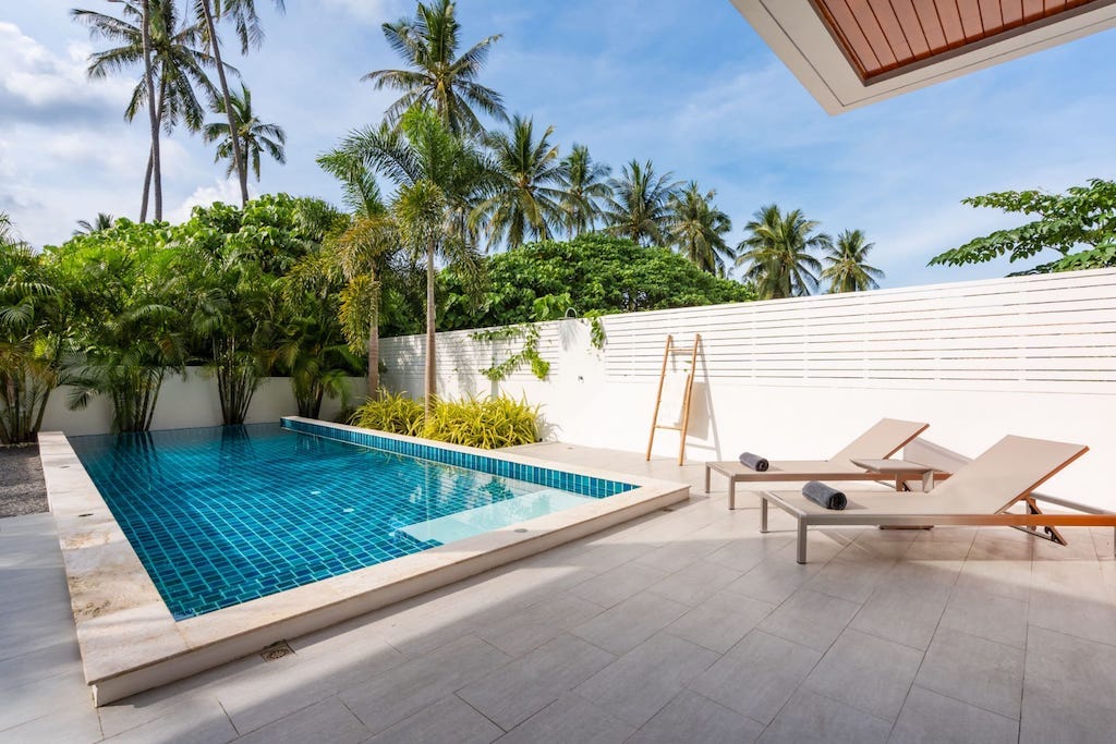 Newly Completed Bophut Villa Pool