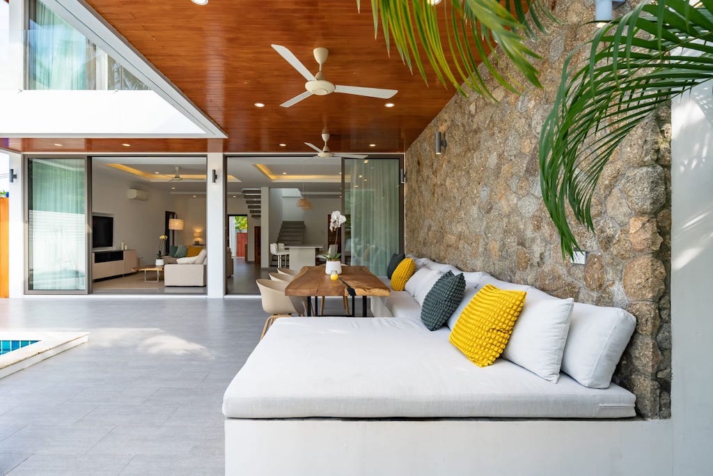 Newly Completed Bophut Villa Terrace