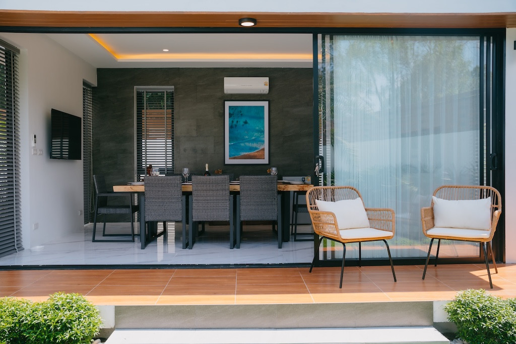 Newly Completed Koh Samui Villa Dining Exterior