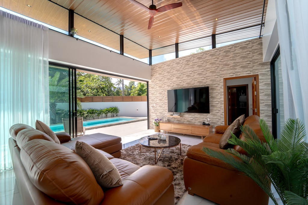 Newly Completed Koh Samui Villa Living Area