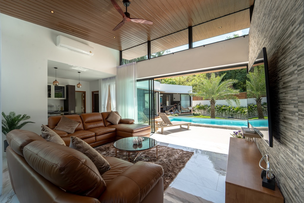 Newly Completed Koh Samui Villa Living Area