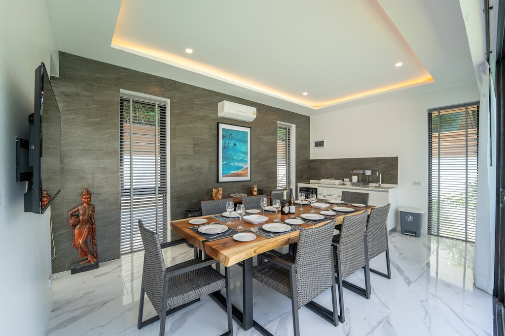 Newly Completed Koh Samui Villa Dining Area