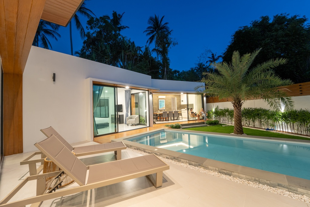 Newly Completed Koh Samui Villa Sun Loungers