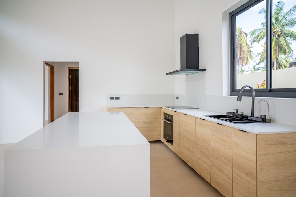 Newly Completed Maenam Villa Kitchen