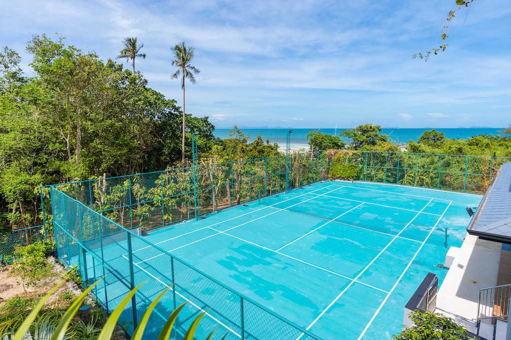 Ocean View Koh Samui Property Tennis Court