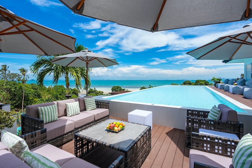 Ocean View Koh Samui Property Poolside Terrace