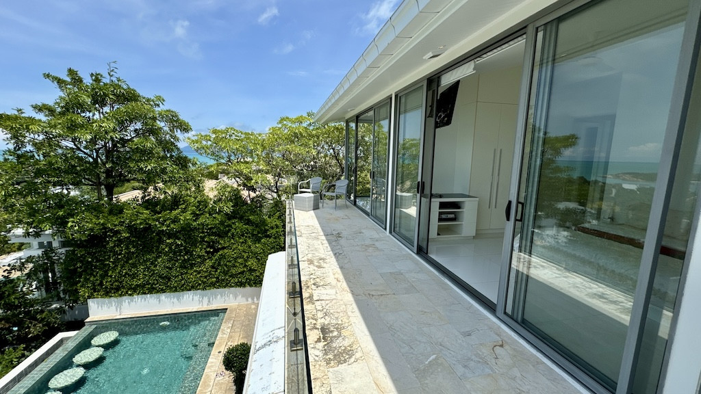Ocean View Koh Samui Villa Bedroom Balcony