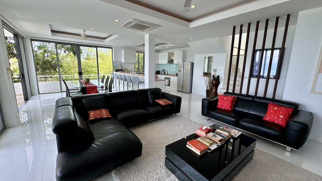 Ocean View Koh Samui Villa Living Area