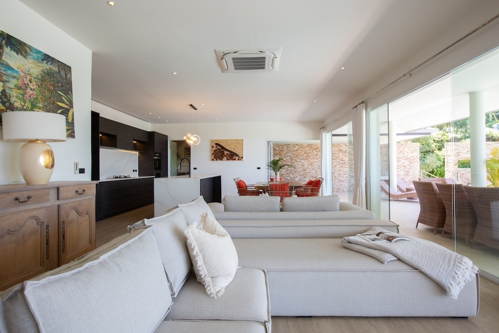 Ocean View Villa Koh Samui Living Area