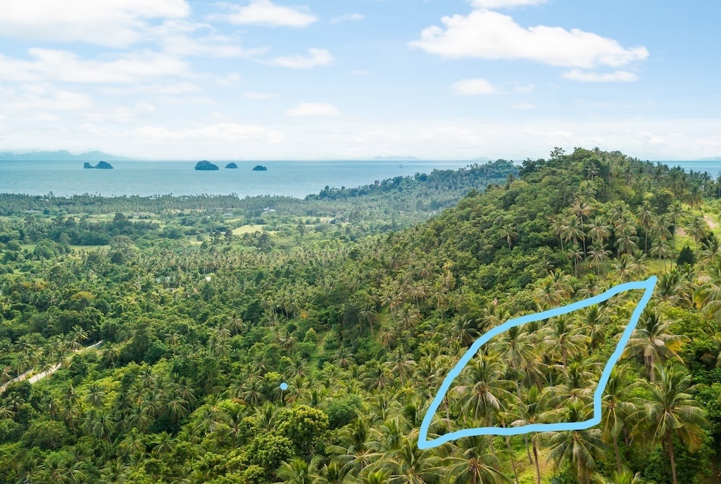Ocean View Land For Sale in Taling ngam Aerial
